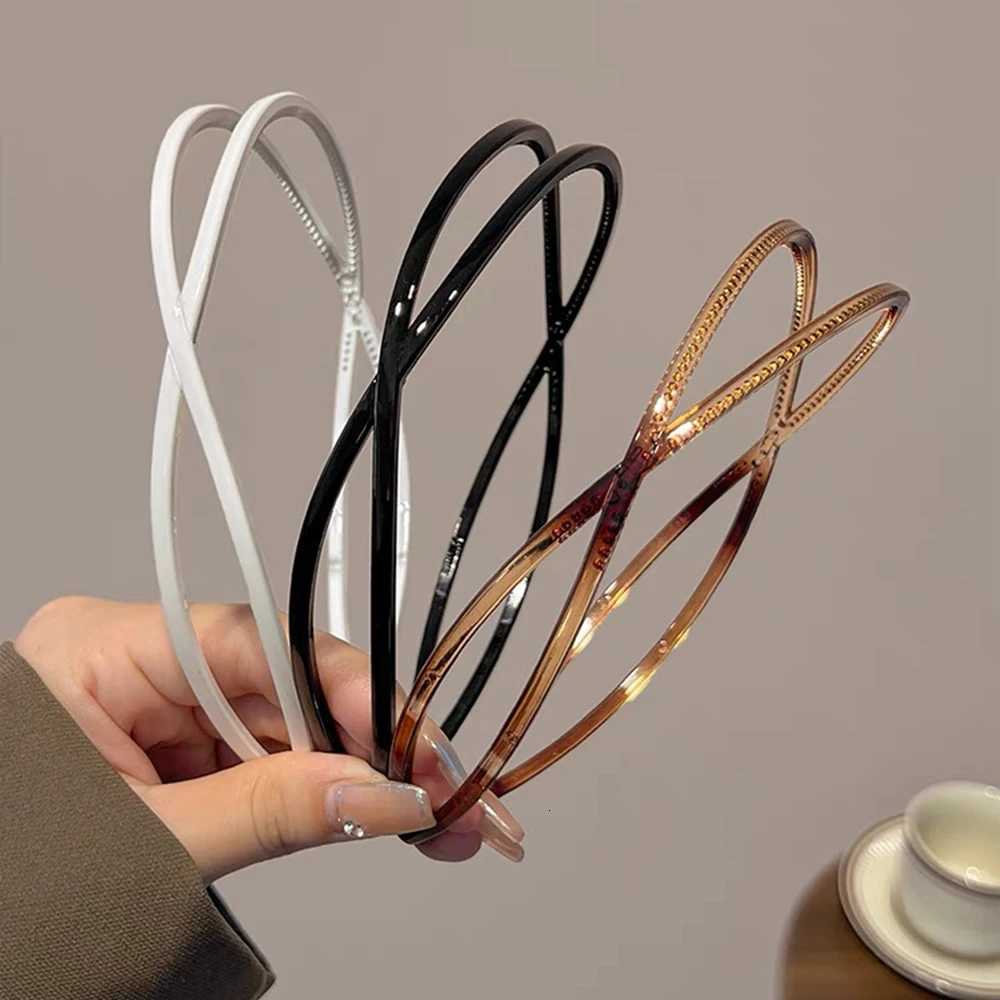 oval band Elastic Hair Hoops Wen Wash Face Non-slip Bands Hair Band for Girls Korean Fashion Wear Coffee Accessories X250812