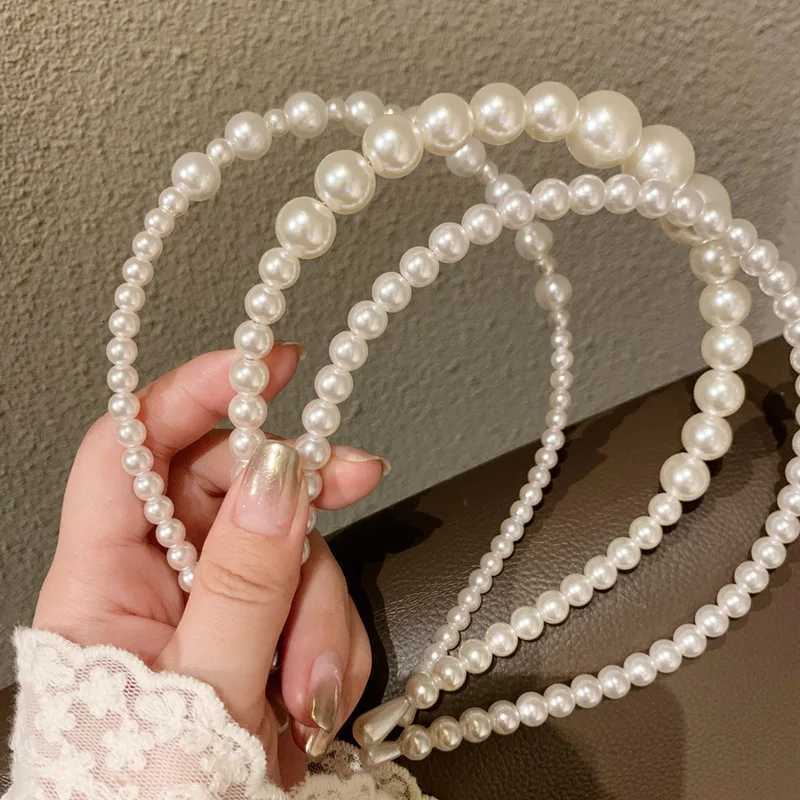3Pcs Set Pearl Hair Hoop Wen Fashion Simple Hair Bands Hair Accessories for Girls Simple Temperament Bands Wear Gift X250812