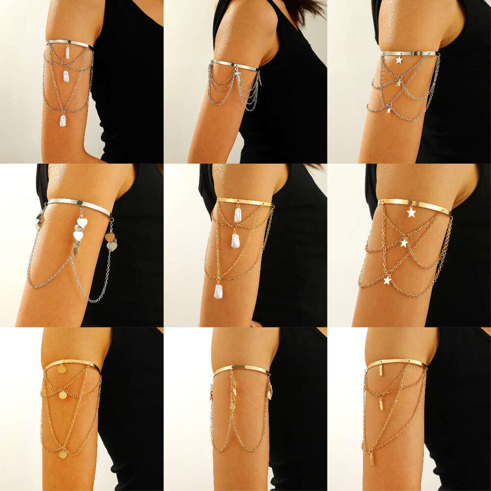 Chain Long Bracelet Star High-end Exquisite Accessory Hand Jewelry DIY Versatile Open Arm Ring