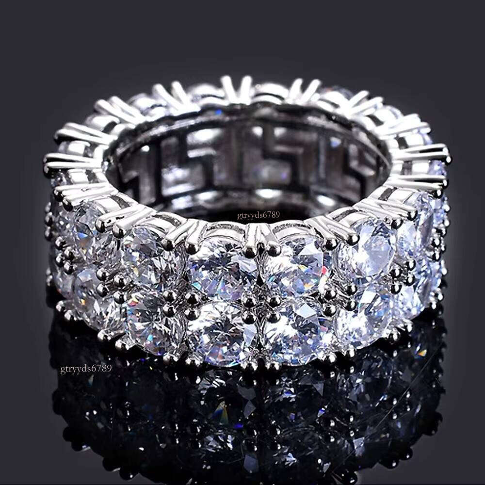 Designer's new ringStone Dubai Gold Design Men's Big Hip-Hop Tennis Ring