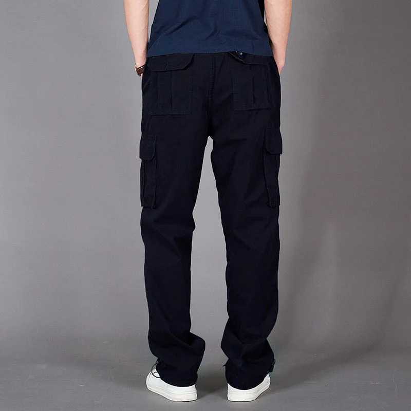 Men Cotton Cargo Pants Tactical Pants Army Green Mens Casual Outdoor Sports Trousers Y2K Clothing Spring Autumn X250812