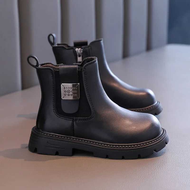 Must-Haves England Sle Wedding Par Winter Boots For Children Flat Heel Chelsea Boots Kids Girl Cold-Proof Short Boots H11271 XJ250812