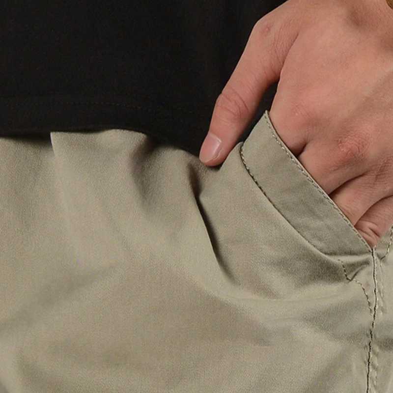 ippolich 2025 mens casual work pants mens workwear casual cotton pants fashionable comfortable pants multi-pocket loose pants W250812