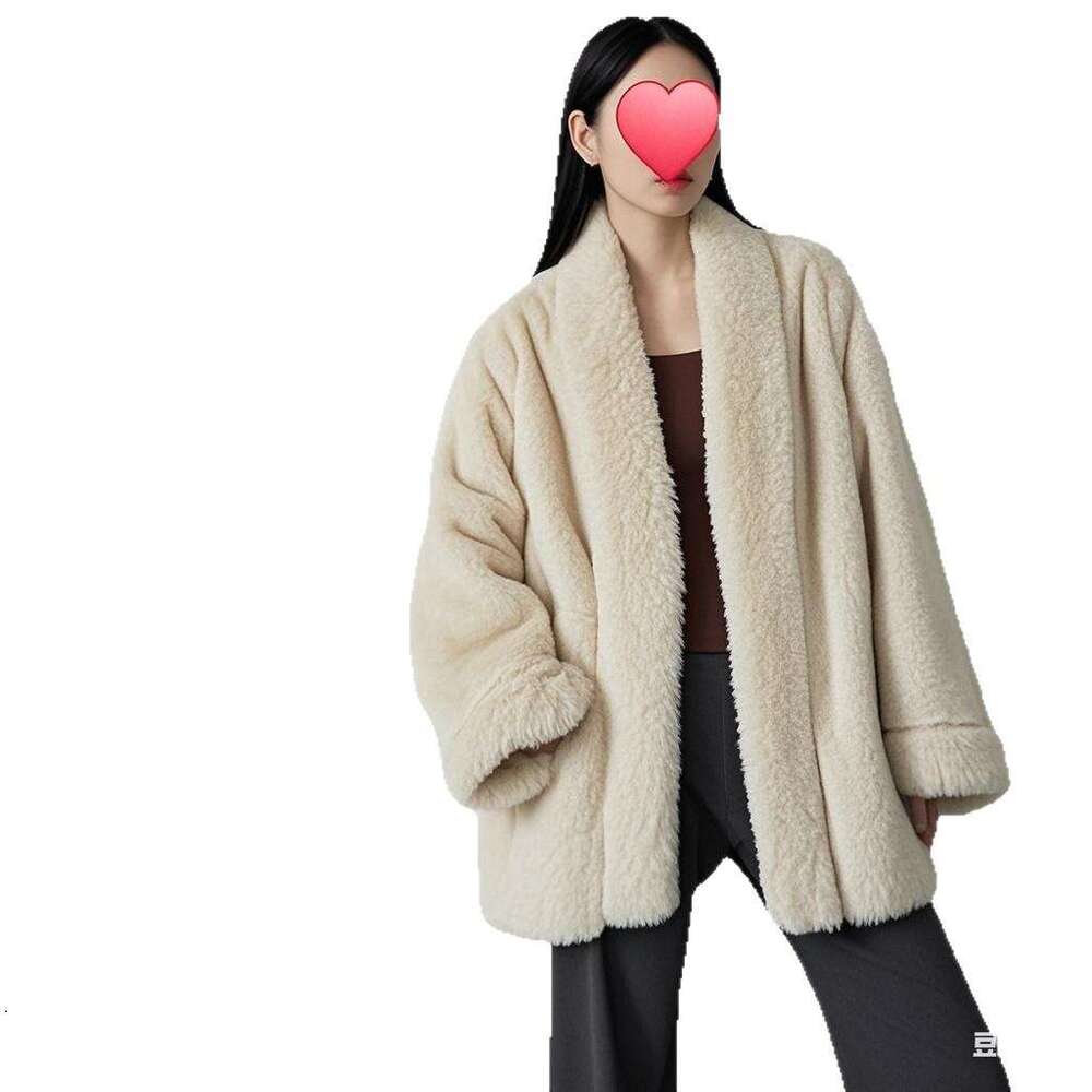 Fur coat for women, medium to long, integrated with fur, new environmentally friendly faux mink coat, lazy style faux mink coat