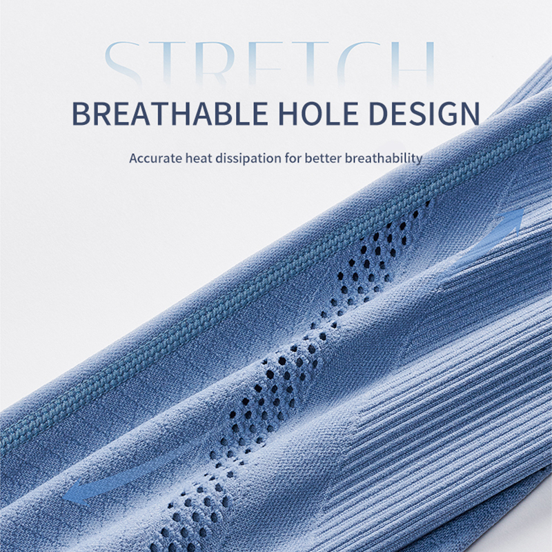 High quality running and fitness pants for summer women breathable hollow out lifting hips high waist wide waist tight fit elastic and non rolled edge