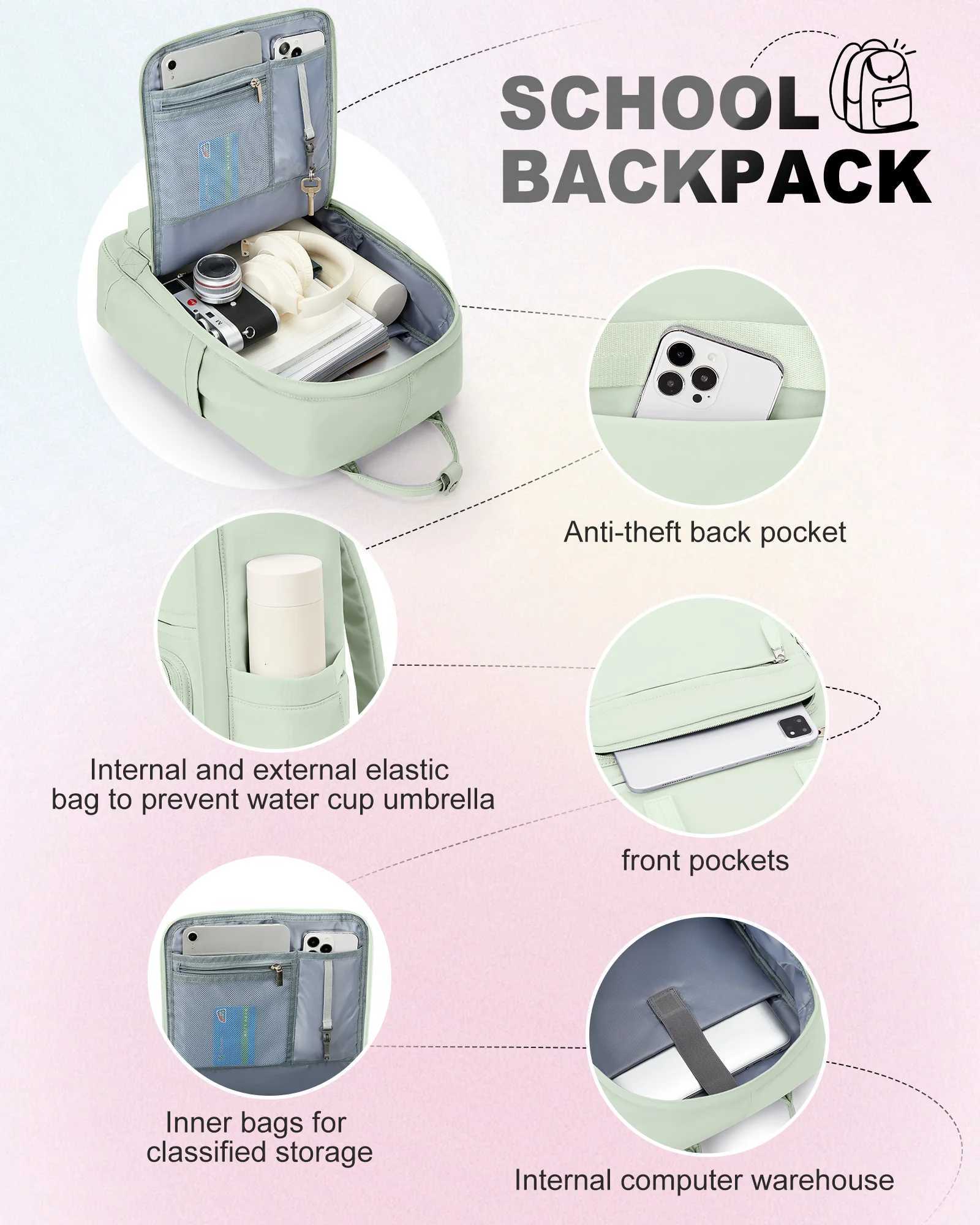 Travel backpack ladies large capacity short-distance travel bag college students computer backpack duffel bag multi-color Y250811