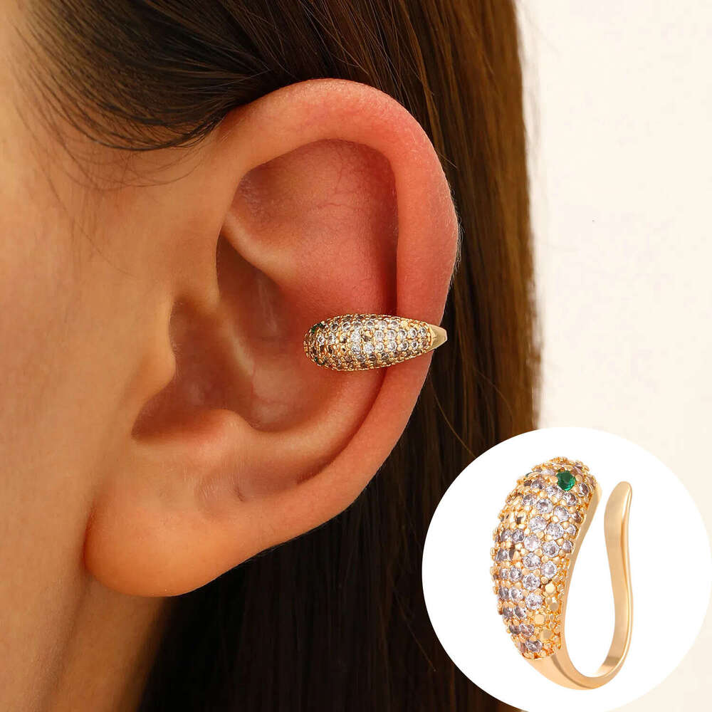Clip Light High-end Ear Cuff No Piercing Women Personality Style Simple Zircon Earrings