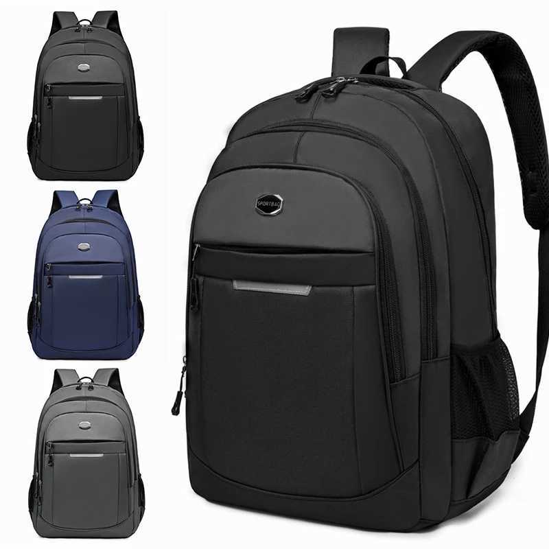Large-capacity backpack | Adjustable shoulder strap multi-layer design polyester lining laptop backpack Y250811