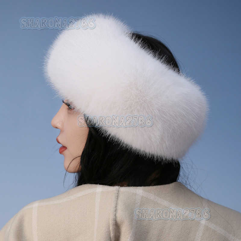 Autumn Winter Furry No-crown Hat Hair Accessory Circle Thickened Faux Fox Fur Hat Circle Warm Faux Fur Hair Band Hat for Women H250811