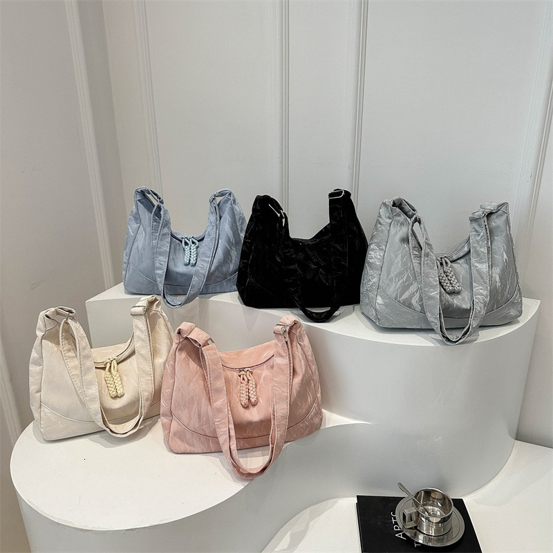 Large Capacity Stylish Spring Summer New Casual Simple Design Fashionable Textured Crossbody Underarm Shoulder Bag for Women ddmymarket