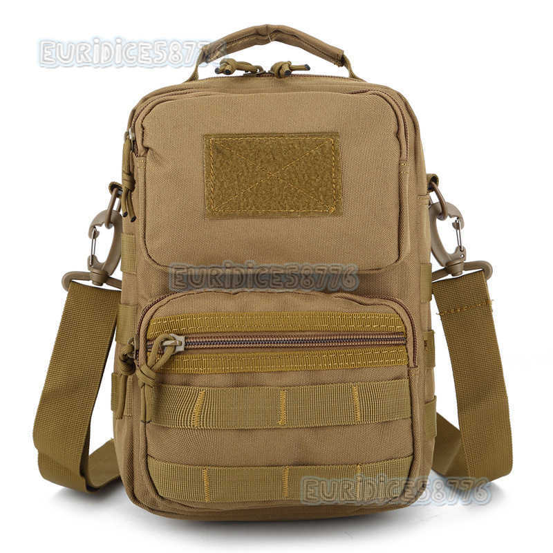 Camouflage Backpack Single Shoulder Messenger Bag Cross Bag Outdoor Mountaineering Anti Splash Bag Portable Leisure Fashion Tactical Bag H250811
