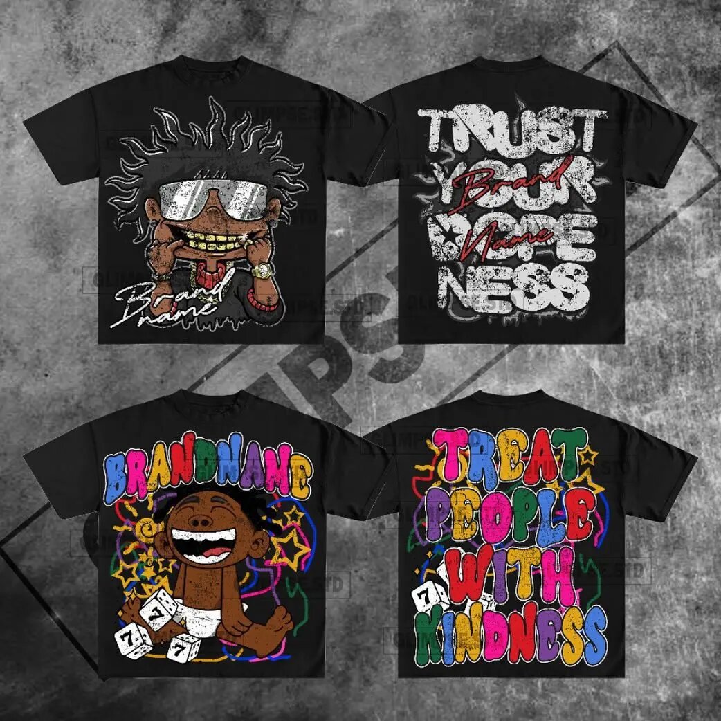 Men's T-Shirts American Street Graffiti Print T shirt Men and Women Loose Short-sleeved Y2k Vintage Clothes Gothic Oversized T Shirt top clothe