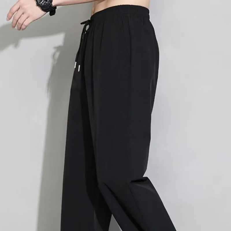 Summer Men Cool Loose Pants Mens Plus Size Sweatpants Fashion Casual Stretch Pants Male Big Size Working Clothes Trousers W250812