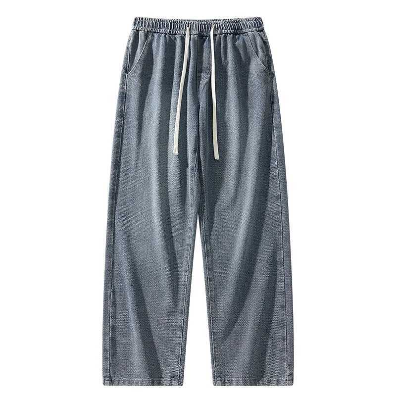 2025 Spring/Summer New Retro Mens Loose Jeans Korean Fashion Starry Sky Pattern Straight Tube Casual Pants Mens High Street Style W250812