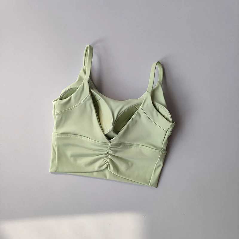 Sports Lingerie Women Beautiful Back Shockproof Gathering Running Vest Fitness Clothes Summer High-intensity Bra Integrated Z250812