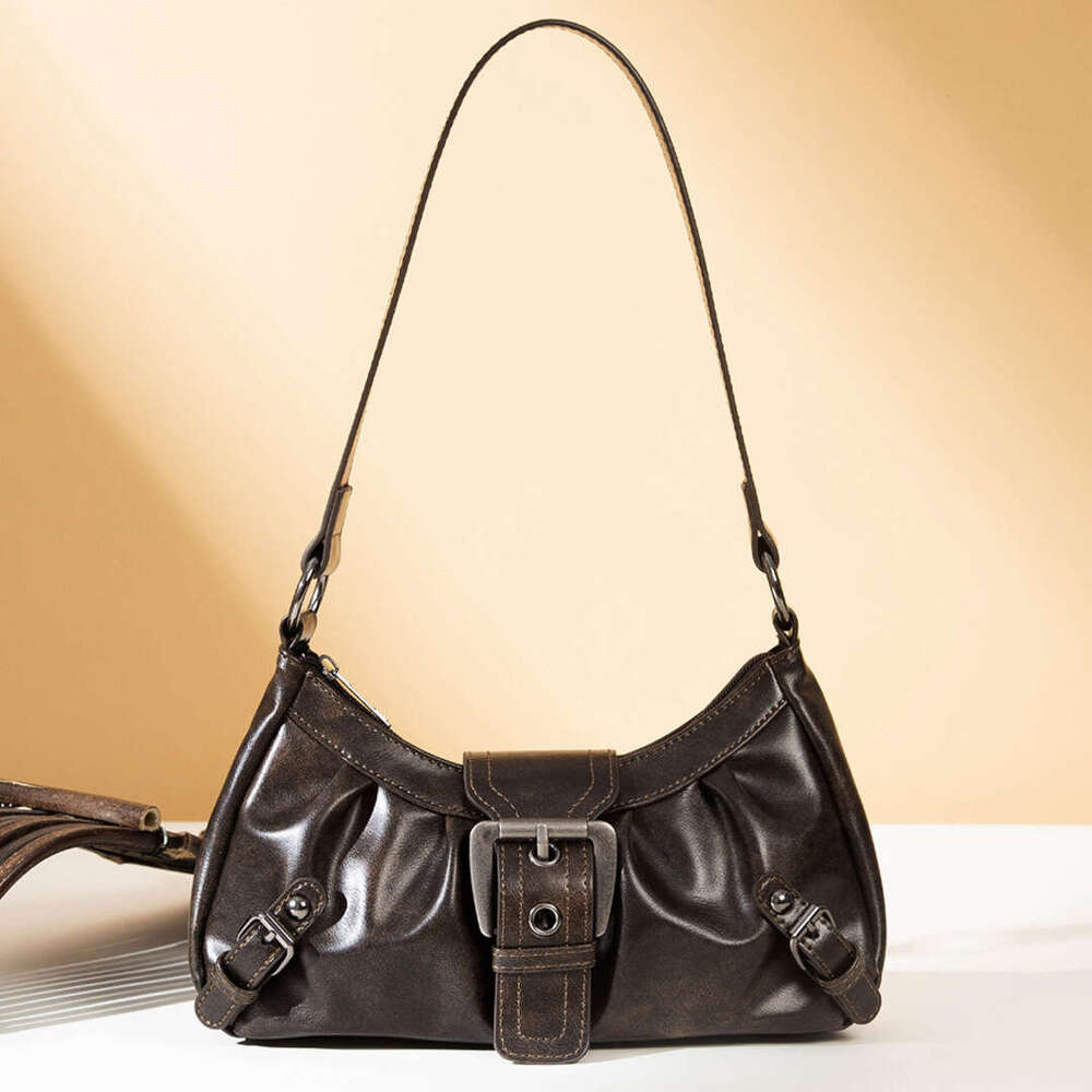 Spring And Summer New PU Leather Underarm Single Shoulder Handbag Y2k Hot Girl Women's Bag B5