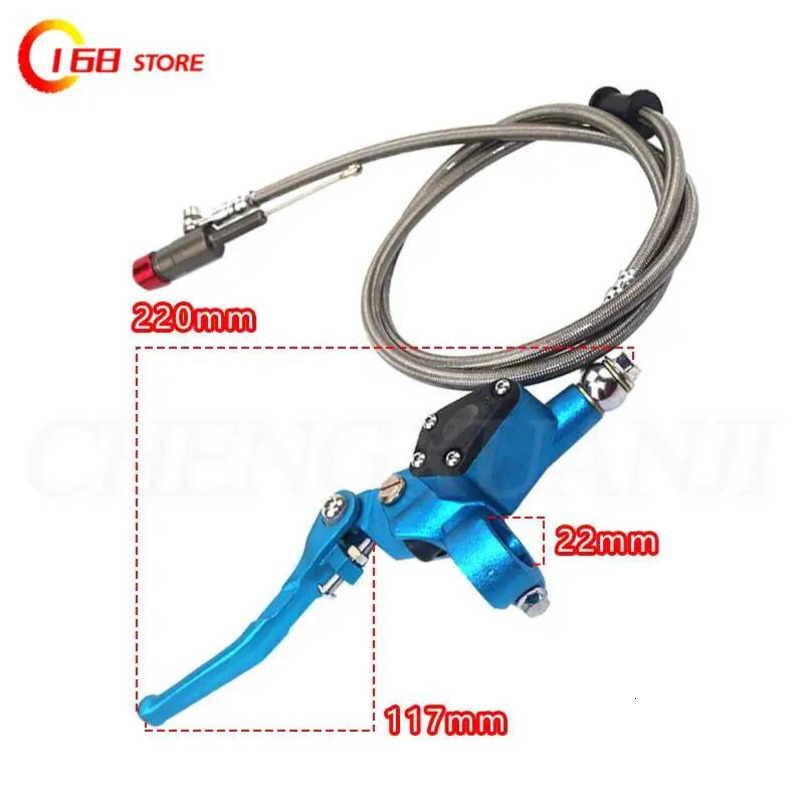 Motorcycle Aluminium Hydraulic 1200mm Sier Lever Master Cylinder Clutch For 125-250cc Vertical Engine Motocross