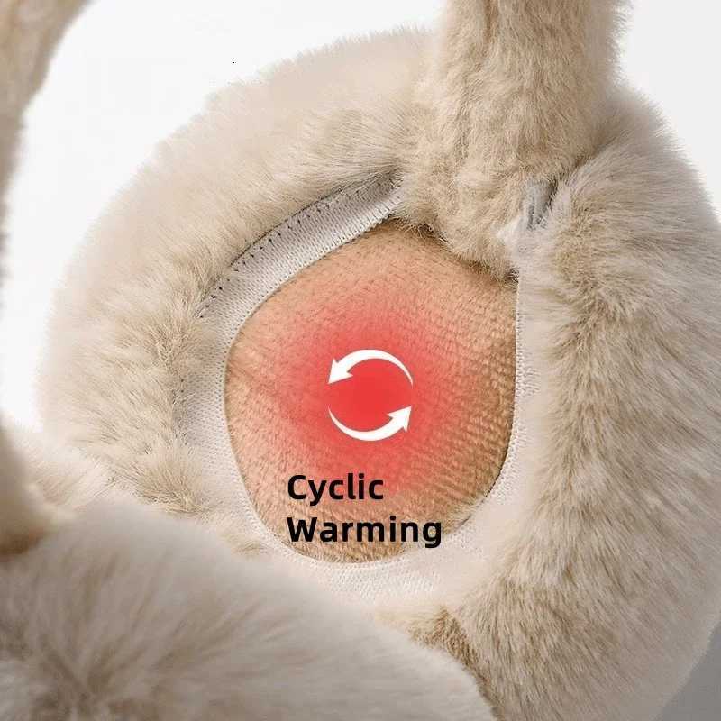 Foldable Plush Earmuffs Fashion Outdoor Cold Protection Earmuff for Women and Men Faux Fur Ear-Muffs Earflaps Soft Winter Warm Ear Cover XJ250812