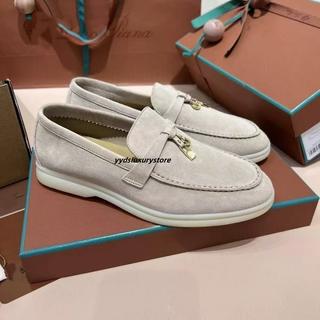 2025 Italian designer leather shoes luxurious suede loafers high-quality retro small leather shoes casual and comfortable fashionable single shoes