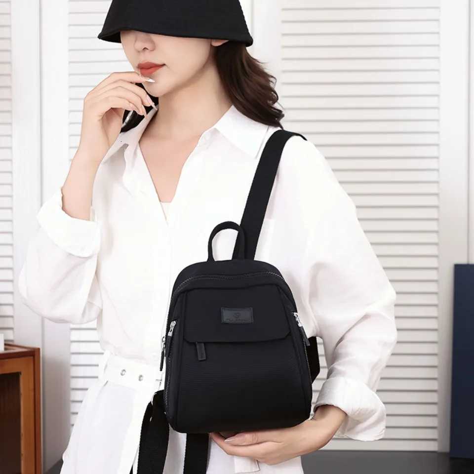 Waterproof Travel Small School Backpack Nylon Backpack Women Shoulder Bags for Women Teenage Girls Casual Backpack W250812