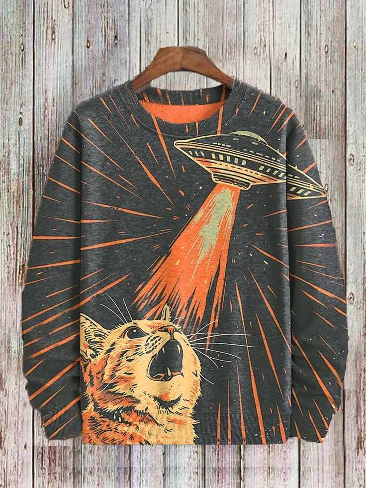 2025 Mens Animal Sweatshirts Long Sleeve Sweatshirt Crew Neck Fashion 3D Printed Japanese Art Prints Casual Sweatshirts Y250811