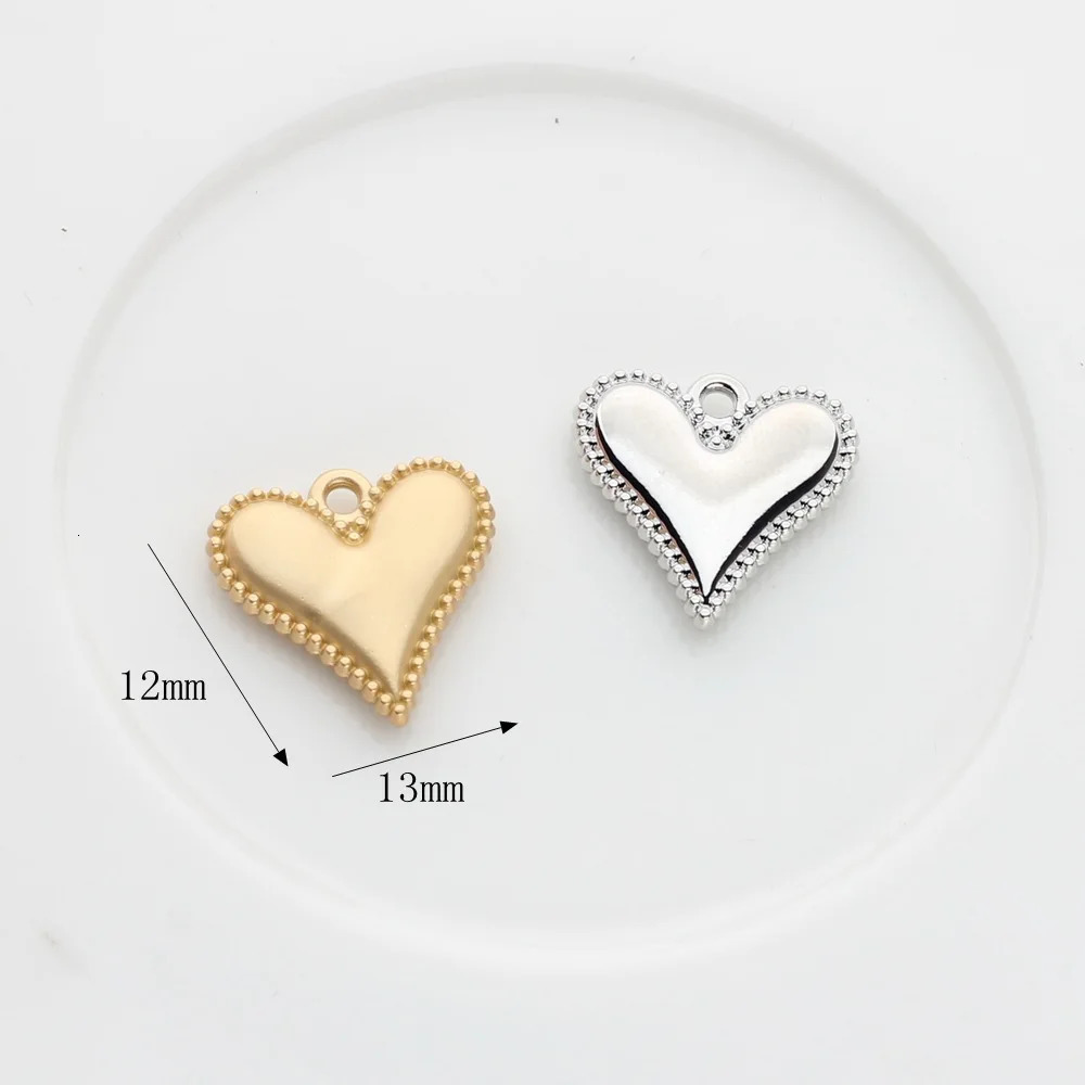Classic Zinc Alloy Heart Charms for DIY Handmade Jewelry Wholesale 250807