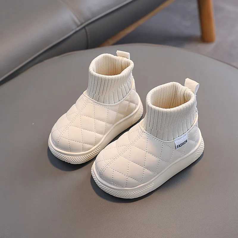 Girl Boot Autumn New Fashion Kid Boots Velvet Warm Cotton Shoe Light Girl Snow Boot Boy Winter Boots Ankle Boot Shoes for Girls XJ250812