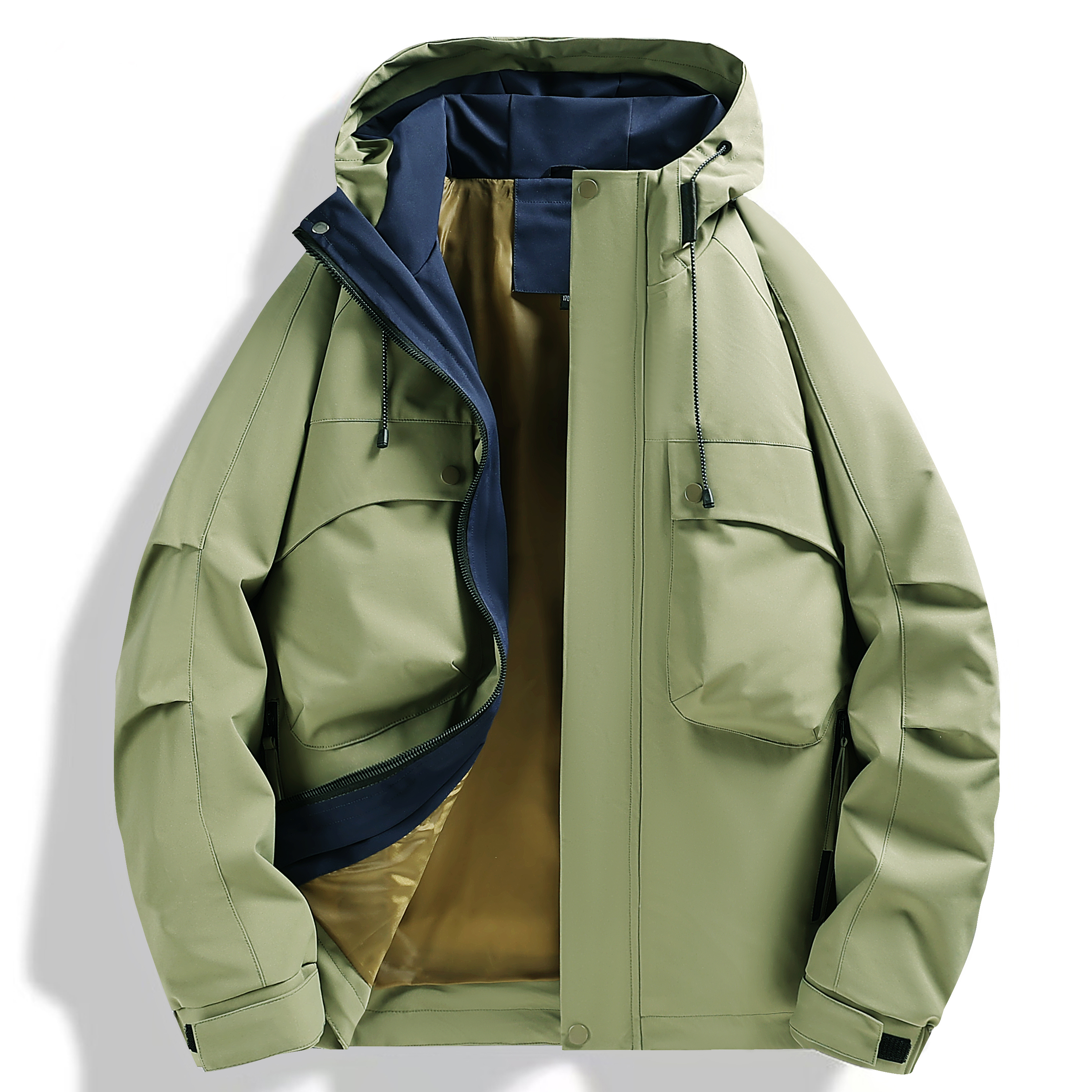 Stylish Breathable Raincoat with Water Repellent Fabric