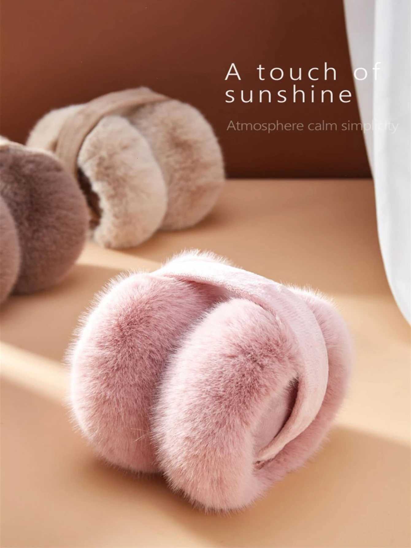 Warm Earmuffs for Women Thickened Fleece Winter Ear Warmers with Removable Washable Padding XJ250812