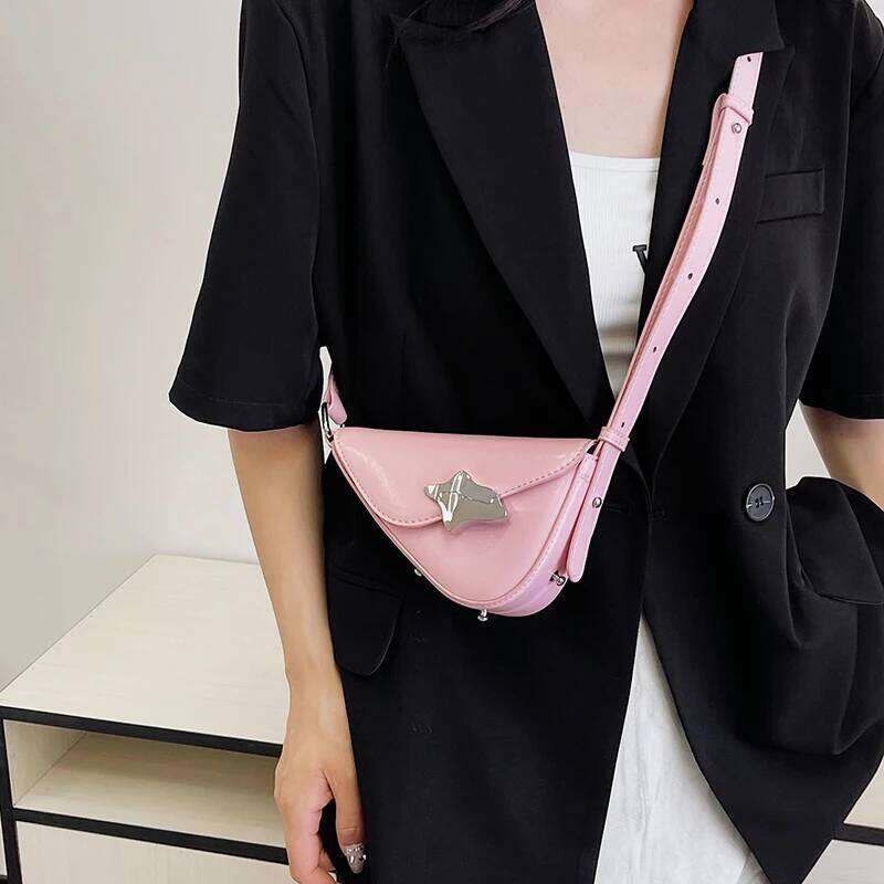 Designer Triangle For Women Super Mini Crossbody Chest Summer Fashion Shoulder Phone Bag Coin Purse Bolsa Feminina