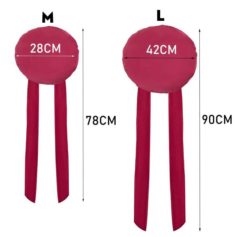 New Large Satin Bonnet Silk Night Sleeping Cap Long Satin Bonnet With Head Tie Band Bonnet Edge Wrap For Women Curly Braid Hair XJ250812