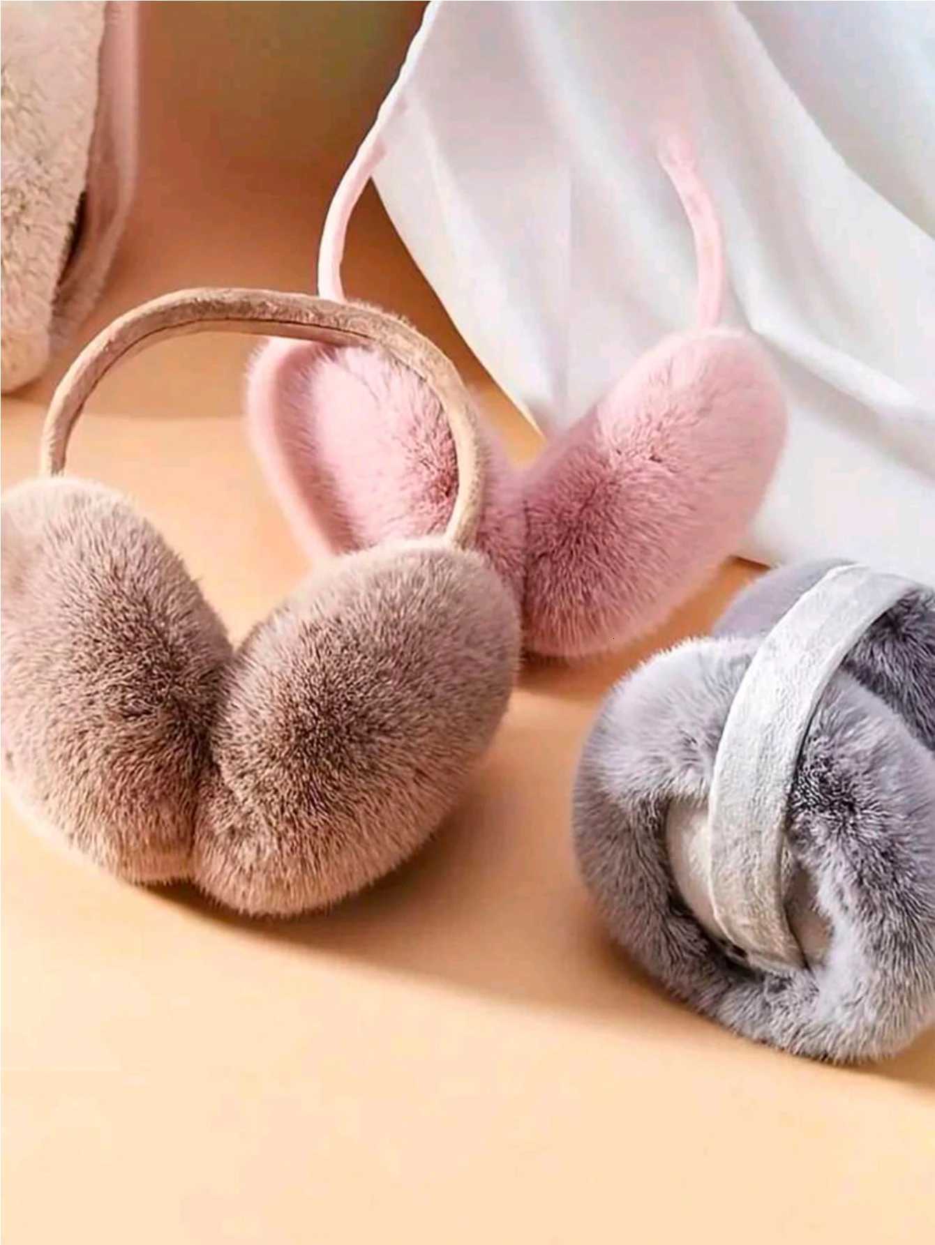 Warm Earmuffs for Women Thickened Fleece Winter Ear Warmers with Removable Washable Padding XJ250812
