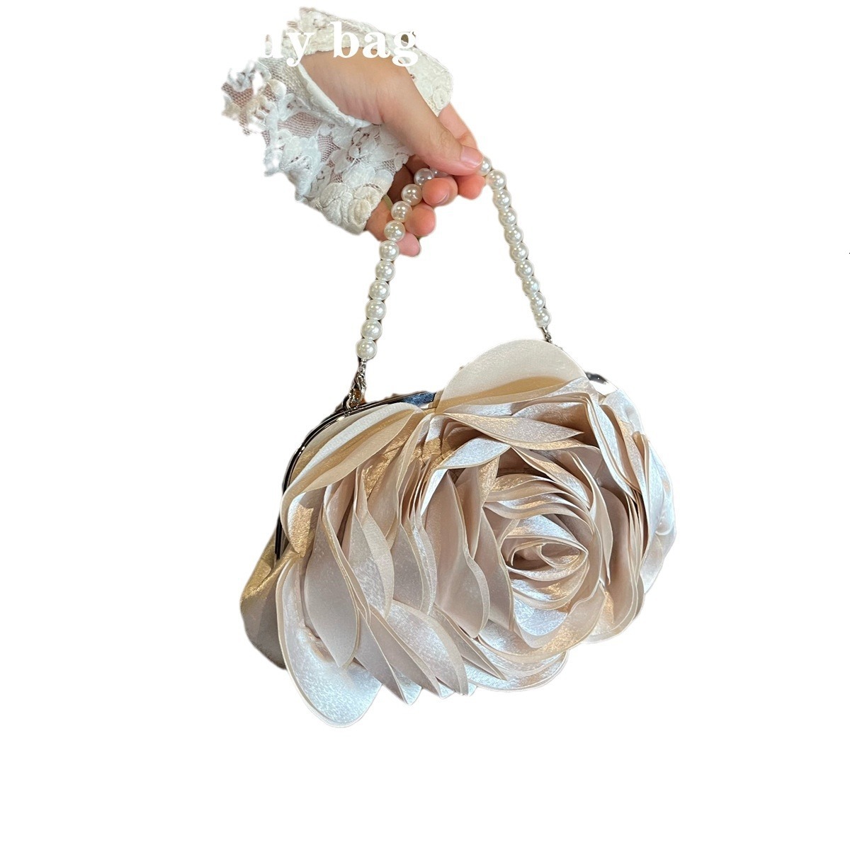 2025 Autumn New Women's Shoulder Bag Retro Evening Dress Flower Bag Handbag Soft Women's Crossbody Bag Women's Handbag Designer Bag