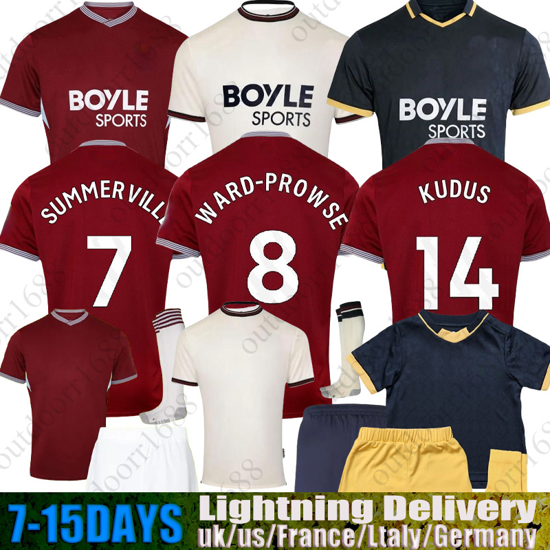 2025 2026 bowen fullkrug west hame united soccer jerseys wardprowse 25 26 l paqueta antonio football shirt kudus rodriguez home away black jersey men kids kit
