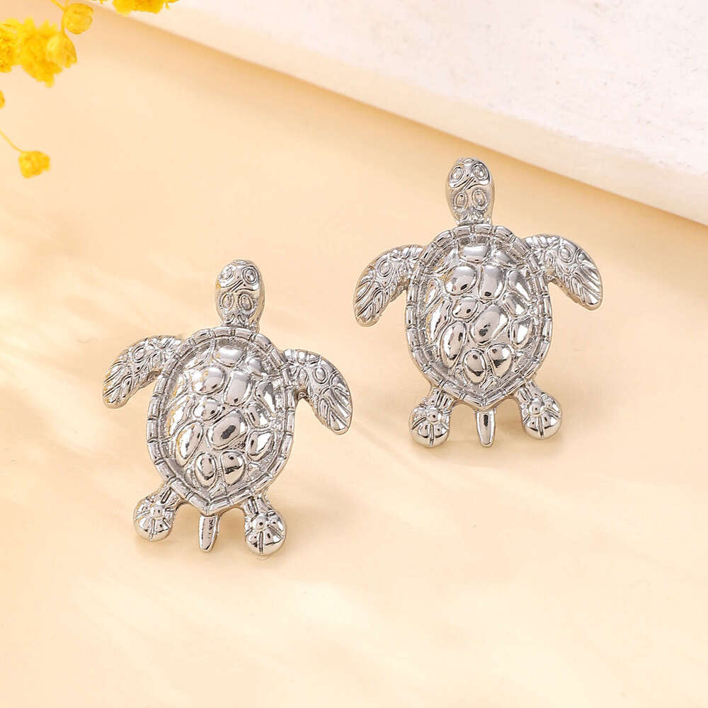 Fashion Starfish Blue Turtle for Women, Versatile Summer Ocean Theme Earrings