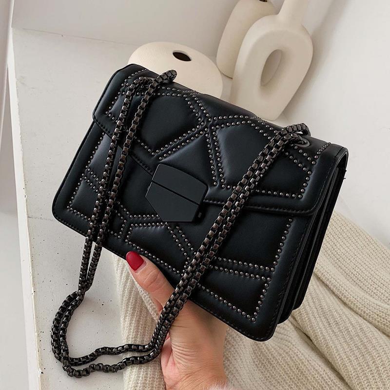 Designer's Small Square Bag, Small Shoulder Bag, 2025 New Style Women's Bag, Hand-held Chain Bag, Luxury Bag, Single-shoulder Crossbody Bag