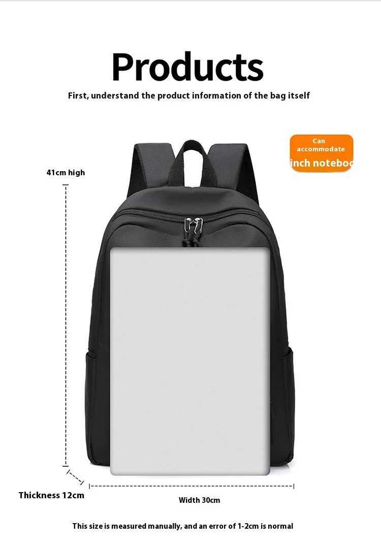 Lightweight backpack large capacity backpack leisure travel school backpack Y250811