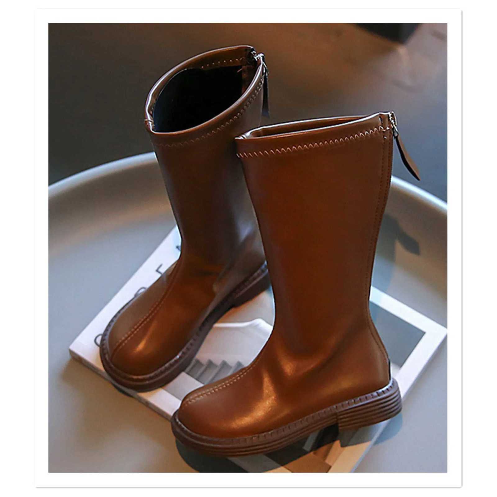2025 Autumn/Winter New Korean Fashion Girls Long Tube Boots Knight Boots Plush Princess Boots Warm Two Cotton High Tube Boots XJ250812