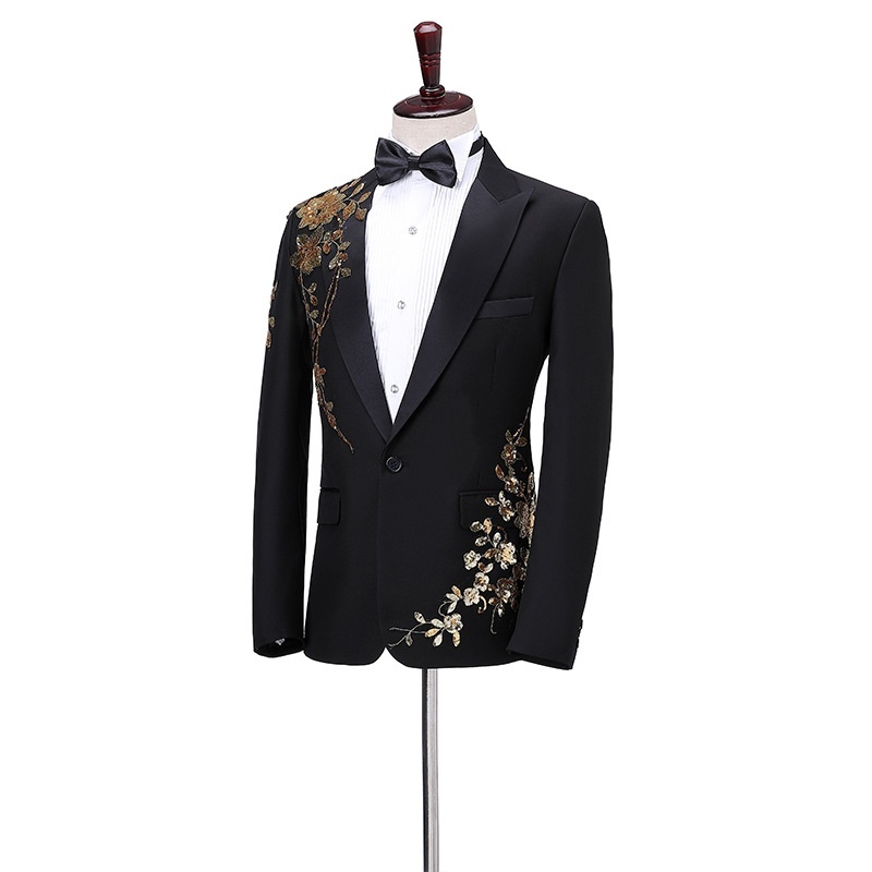 k1526 Men's Professional Two-Piece Business Suit Set for Weddings & Formal Events