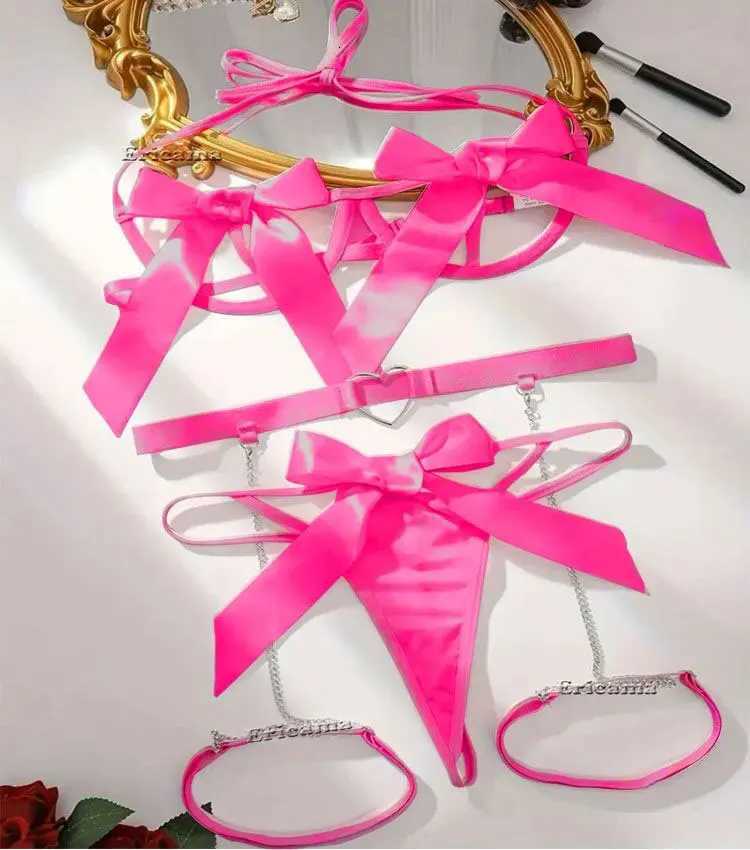 Sexy Lingerie Set Transparent Hot Porno Lace Erotic Underwear Sexy Bra And Panty Garter Set Lingerie Sexy Hot Erotic SleepwearXJ250812