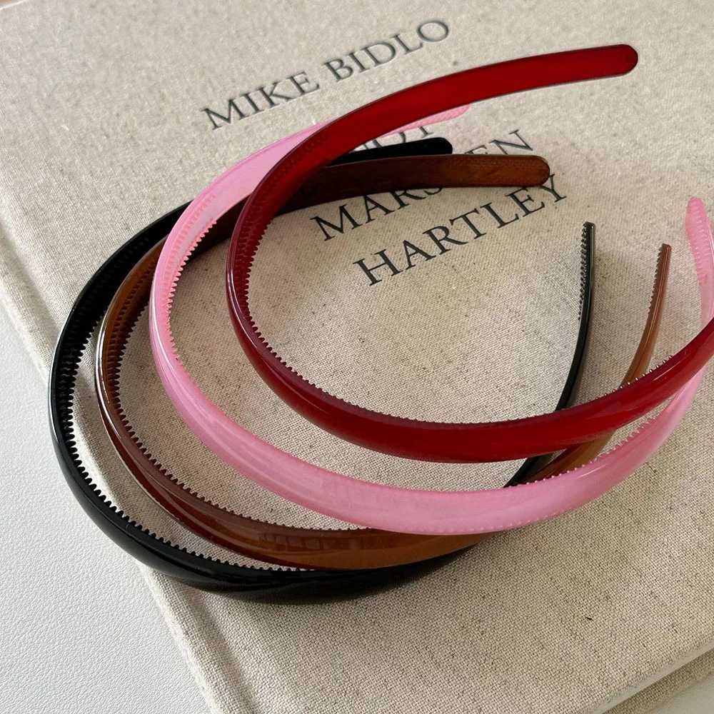 2pcs Cute Korean Colorful Solid Hairband Wen Band Girls Hoop for Daily Holiday Party Wear Washface Hair Accessories X250812