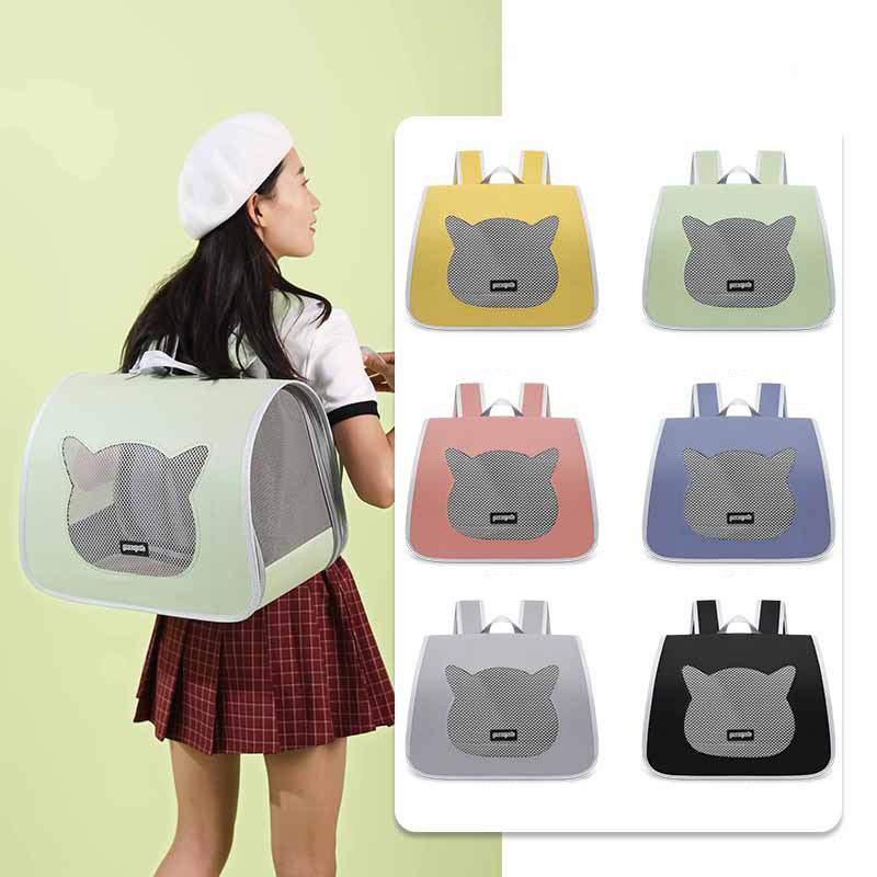 Beni Pet Portable Cat Backpack - Comfortable & Breathable Pet Bag With Side Opening