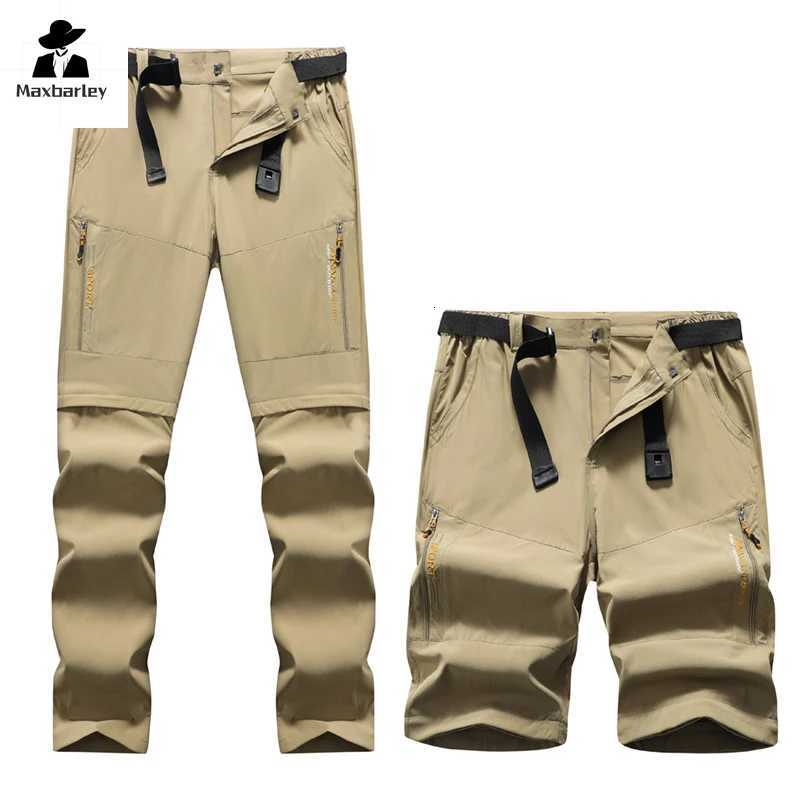 2024 Spring Cargo Pants Outdoor Stretch Lightweight Sports Pants Mens Detachable Two-section Quick-dry Camping Climber Pants X250812