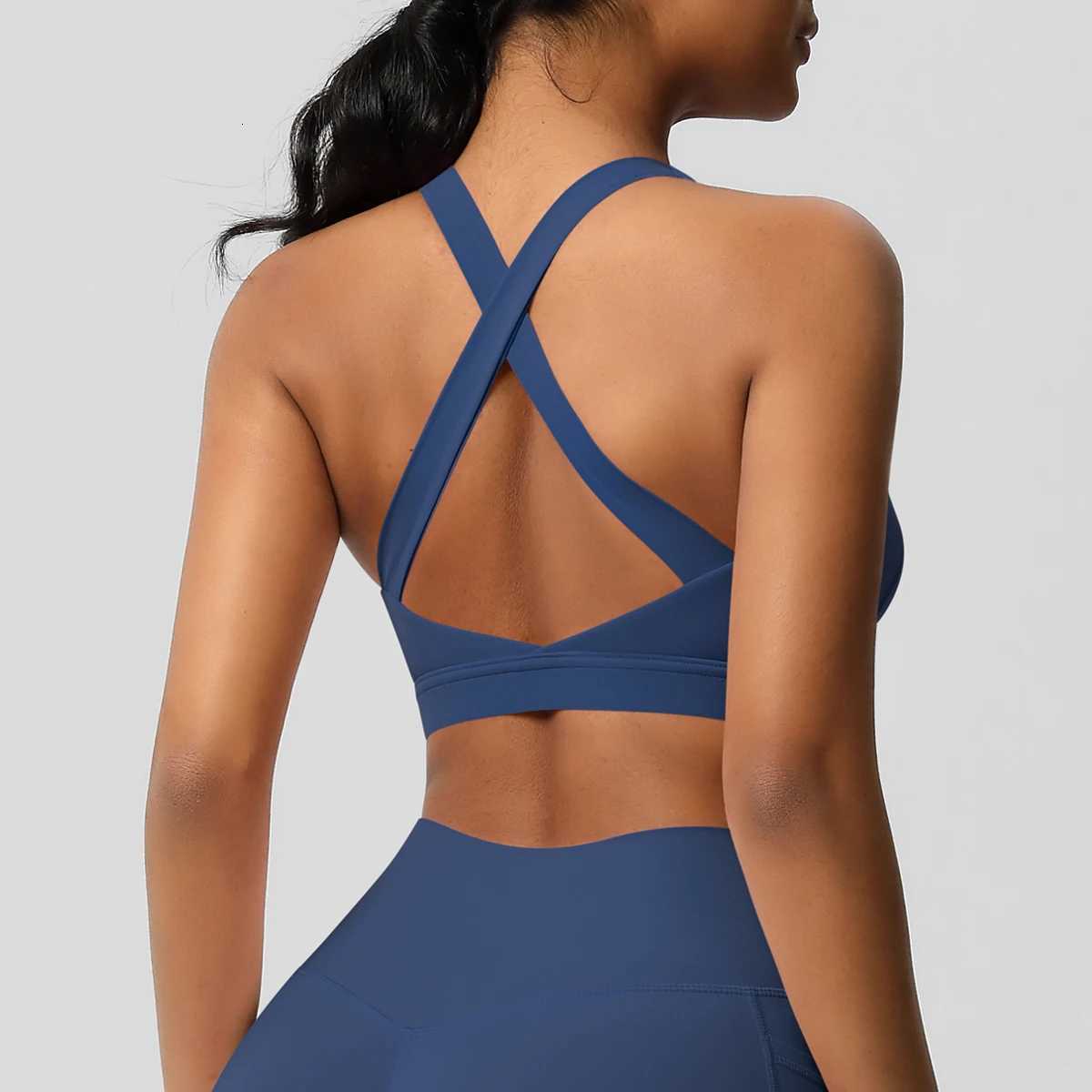 Women Fitness Bras Sexy Sling Beauty Back Fitness Push Up Sports Women Underwear Running Crop Top Clothing Z250812