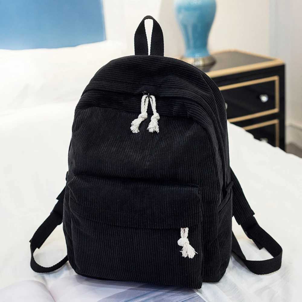 Harajuku Schoolbag for High School Student Personalized Cordude-Style Backpack Y250811