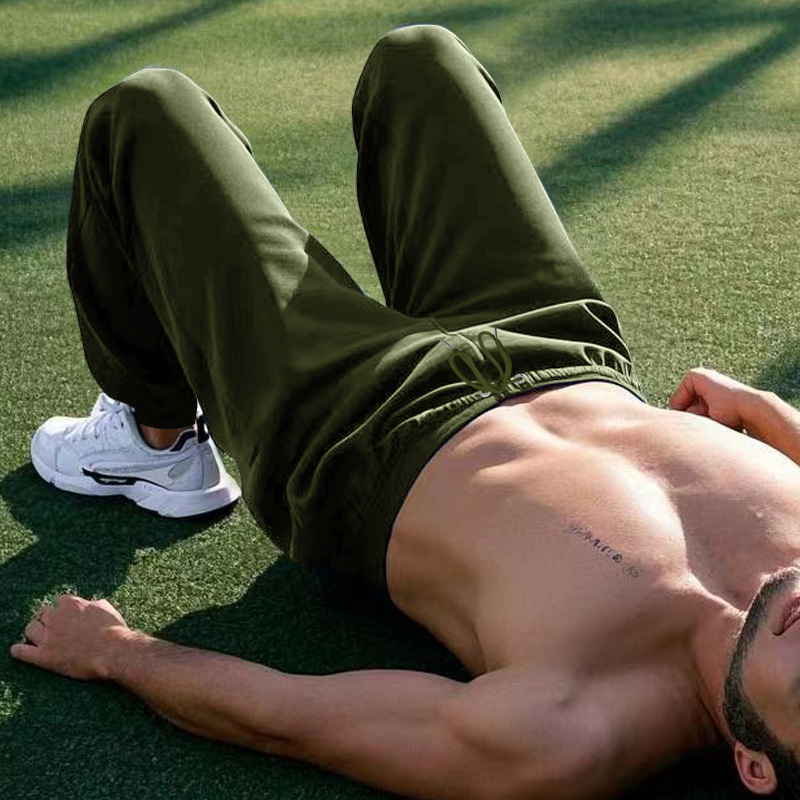 Pants mens Men's four-season thin loop classic sports casual jogging training fitness sweatpants for men European size: S-3XL