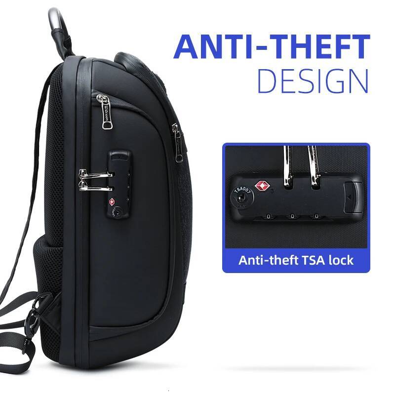Men's Adjustable Chest Bags Anti-theft Waterproof Business Backpack USB Charging Travel Women Casual Niche Shoulder Bag high-quality