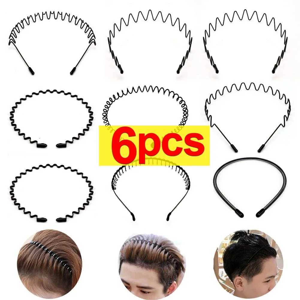 UniseX Wavy Spring Hair Hoop Non-Slip Outdoor Sports Bands Simple HaiRBand for Women Men Face Washing DrESS X250812