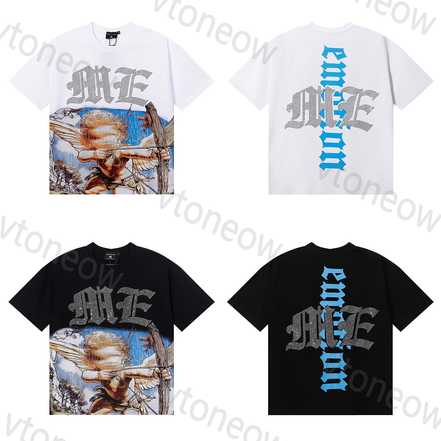 10A Designer mixed emotion T-shirt breathe mixed emotion tee cotton shorts clothes fashion high street hip-hop hoodie retro cartoon printed shorts sleeveds tee