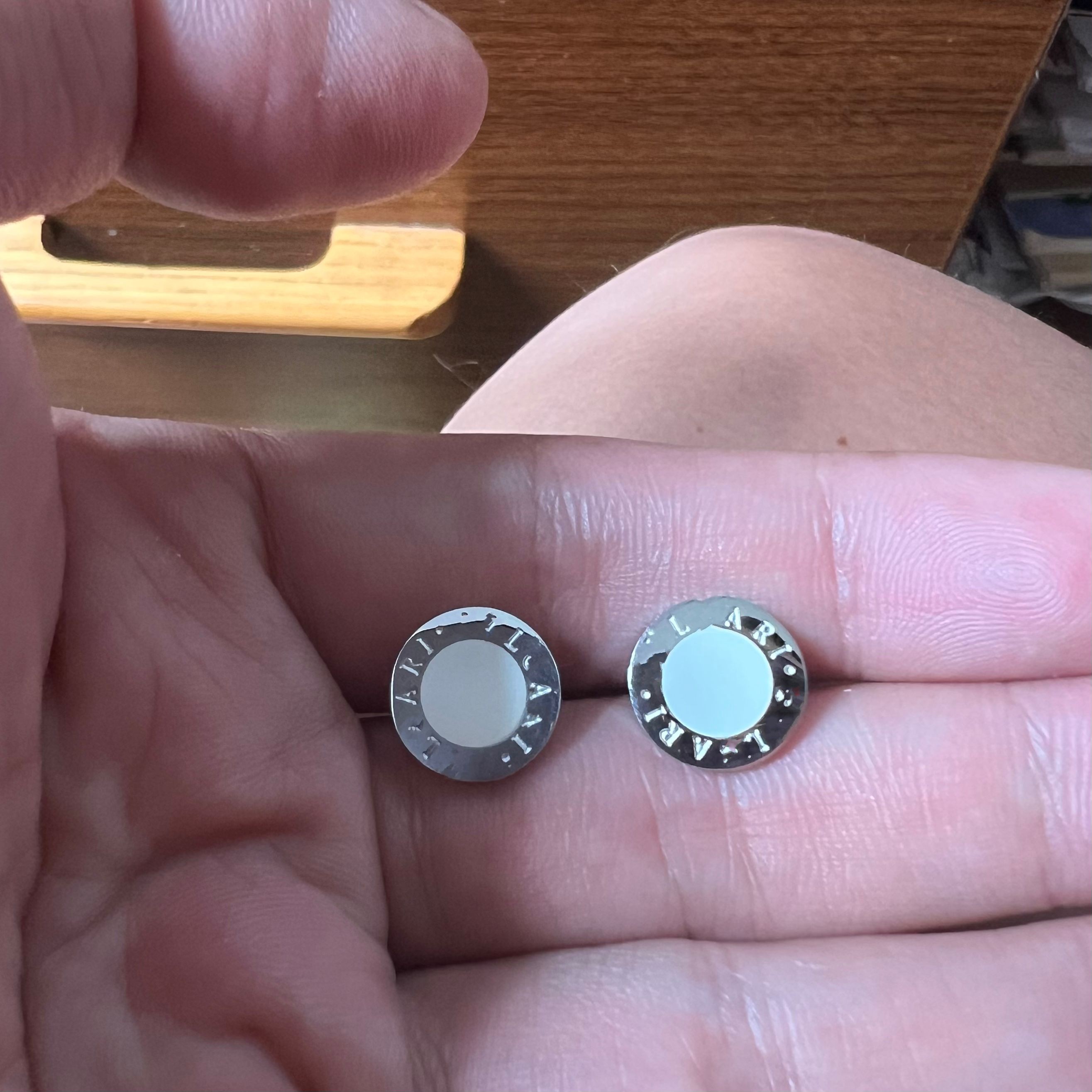 Hip hop men boy Luxury designer branded black white ceramic round B stud 316L Stainless Steel 18k Gold silver women letter earrings wedding jewelry birthday gift